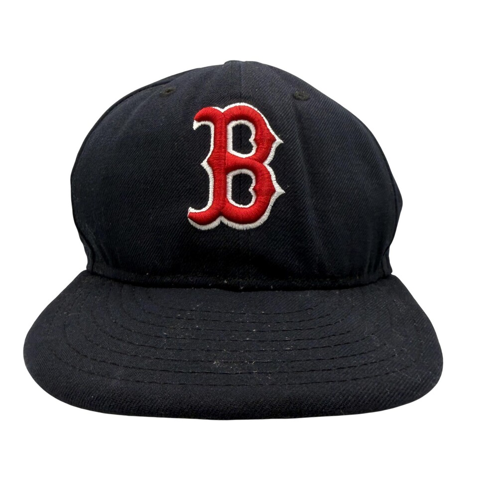 Boston Red Sox Hat Cap Fitted Mens 8 Blue MLB Baseball David Ortiz 34 New Era